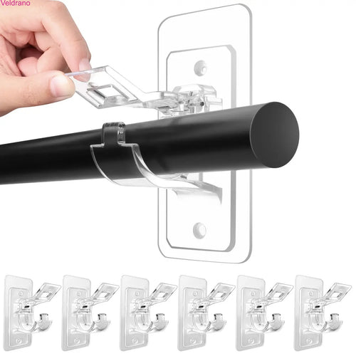 No-Drill Curtain Rod Mounting Hooks