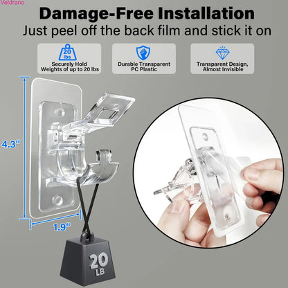 No-Drill Curtain Rod Mounting Hooks