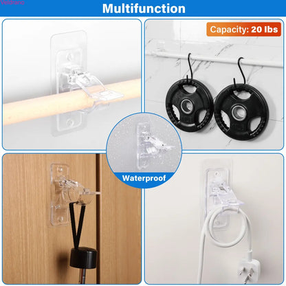 No-Drill Curtain Rod Mounting Hooks
